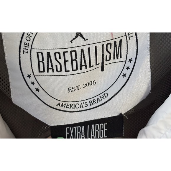 Baseball Lifestyle 101 Jacket Coat Lightweight Windbreaker Mens XL Zip Up - Picture 3 of 8